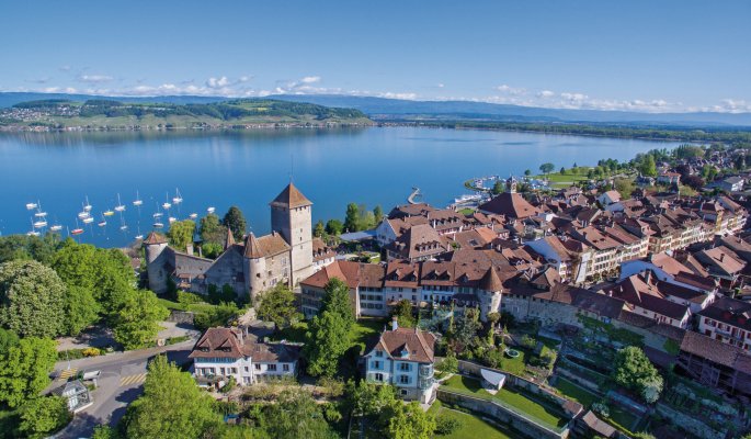 Murten (Morat) Murtensee Kanton Freiburg Schweiz © Region Murtensee/Fribourg Region