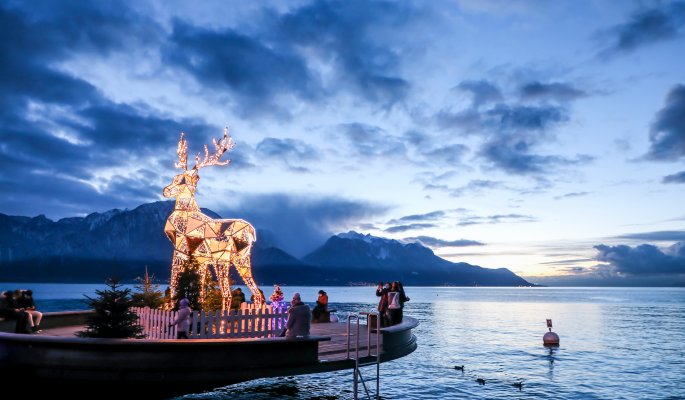 Montreux Genfer See Schweiz © Sarah - stock.adobe.com